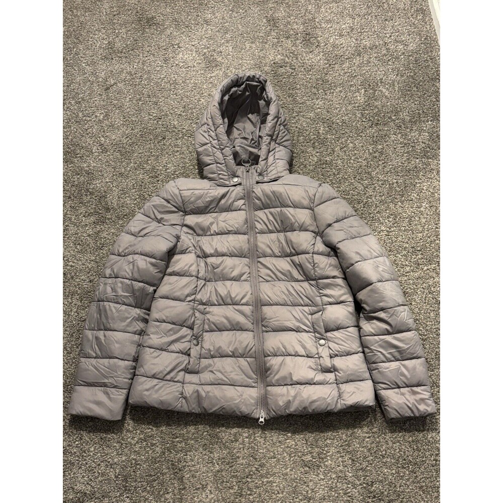 Barbour Women's Shaw Quilt Puffer Hooded Jacket Size 10‎